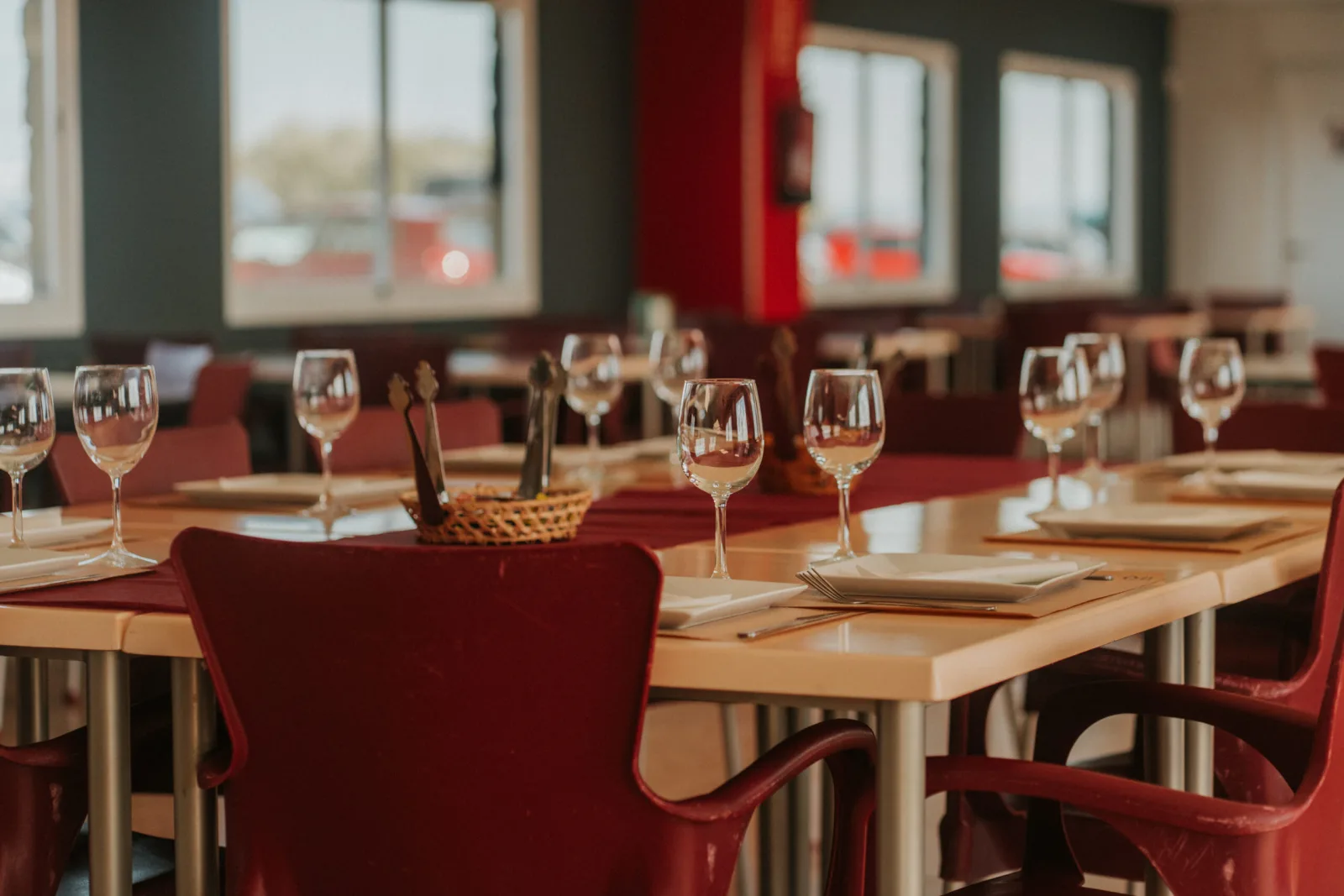 Área de buffet del restaurante